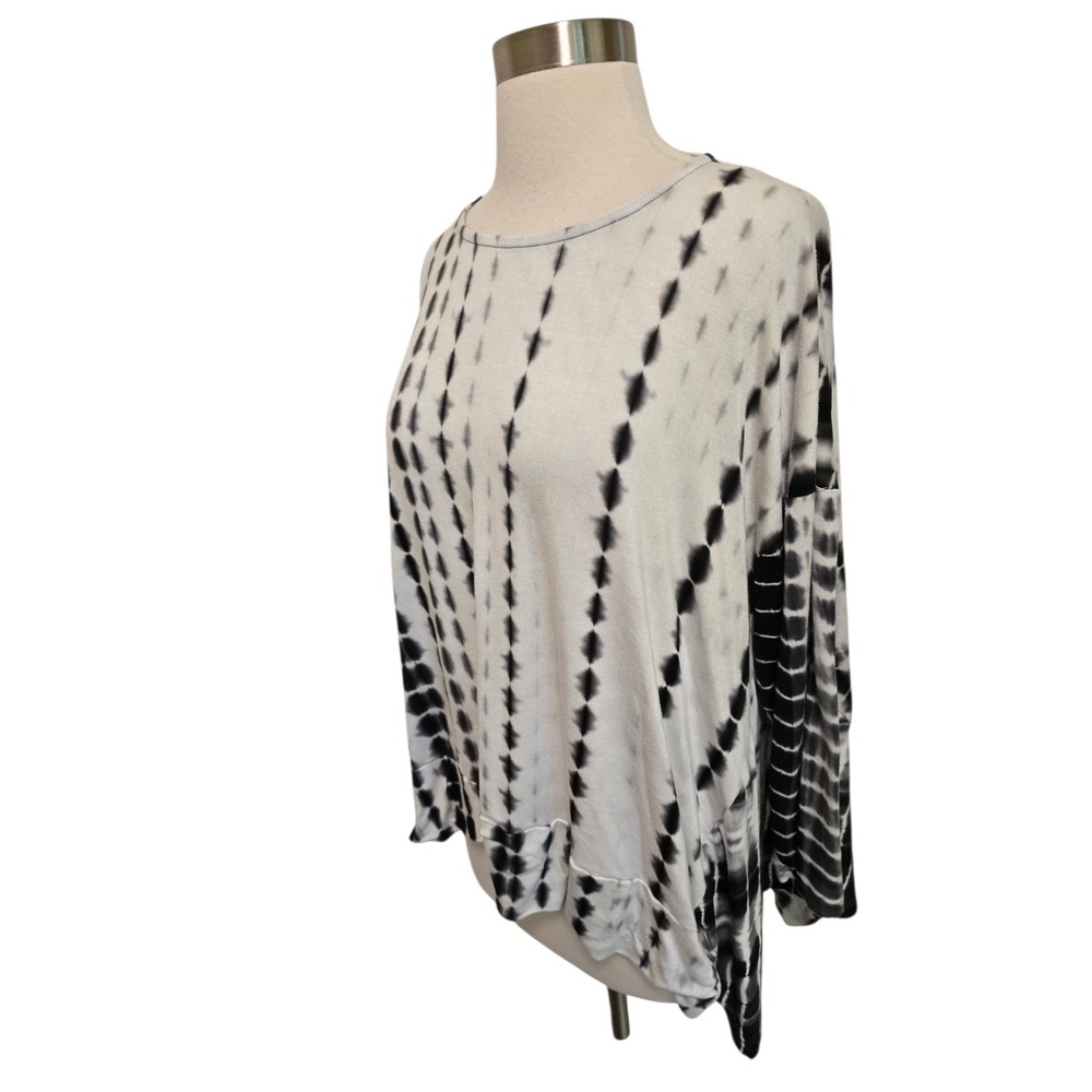 Alembika Womens Flowy Top‎ Size Small T Shirt White Black - Picture 5 of 7